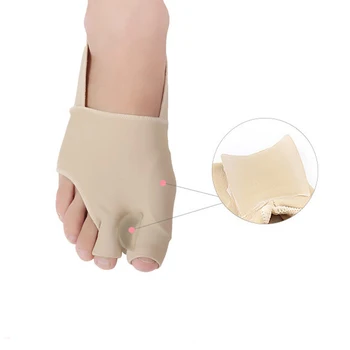 NEW 1 Pair Gel Two Toe Splint Straightener Corrector SL Hallux Valgus Orthopedic Foot Brace Support Size S L