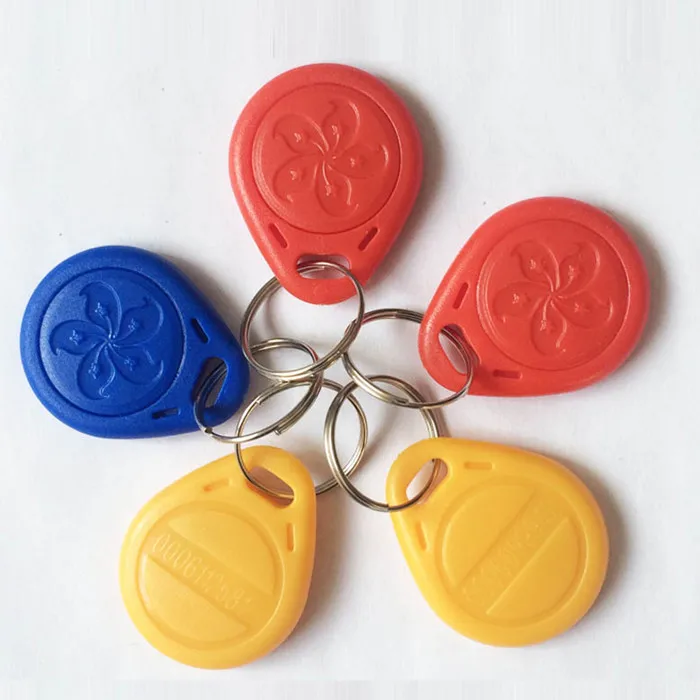 100PCS /125Khz RFID Proximity ID Card Token Tags Key Keyfobs for Access