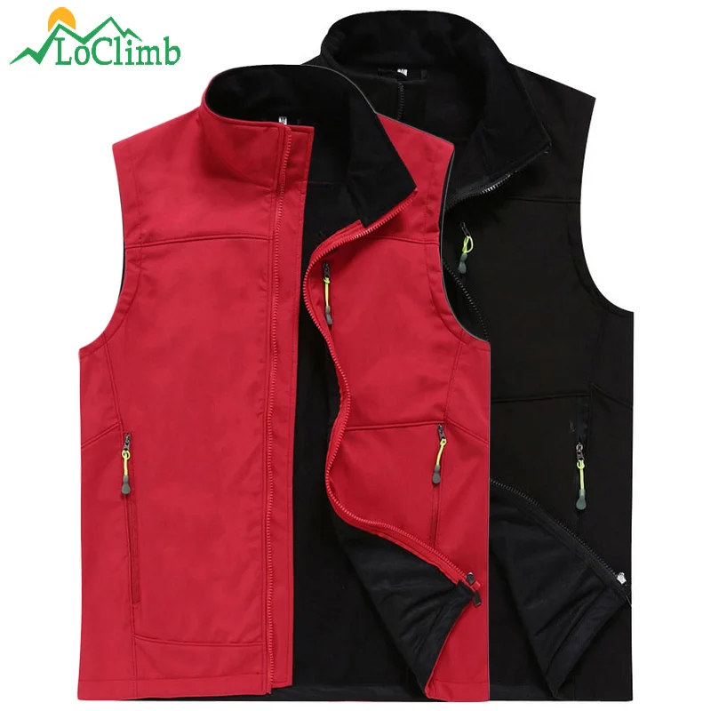 LoClimb Men Women Waterproof Softshell Heated Vest Winter Fishing