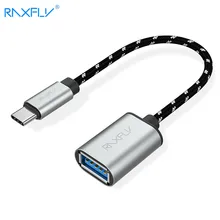 RAXFLY type-c OTG USB кабель 3,0 мама к type C папа адаптер для samsung S8 Plus Note 8 OTG кабель для Nexus 5X6 P Xiaomi 5