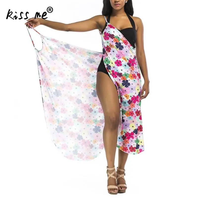 

2019 Pareo Beach Cover Up printed Bikini Cover Up Swimwear Women Robe De Plage Beach tunic dress Cardigan Bathing Suit Cover Ups