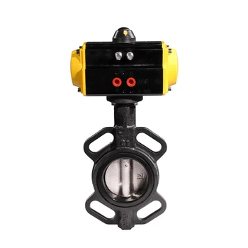 

DN80 Cast Iron Pneumatic Butterfly Valve Spring Returned Stainless Steel 304 Disc EPDM Seat PN16Bar