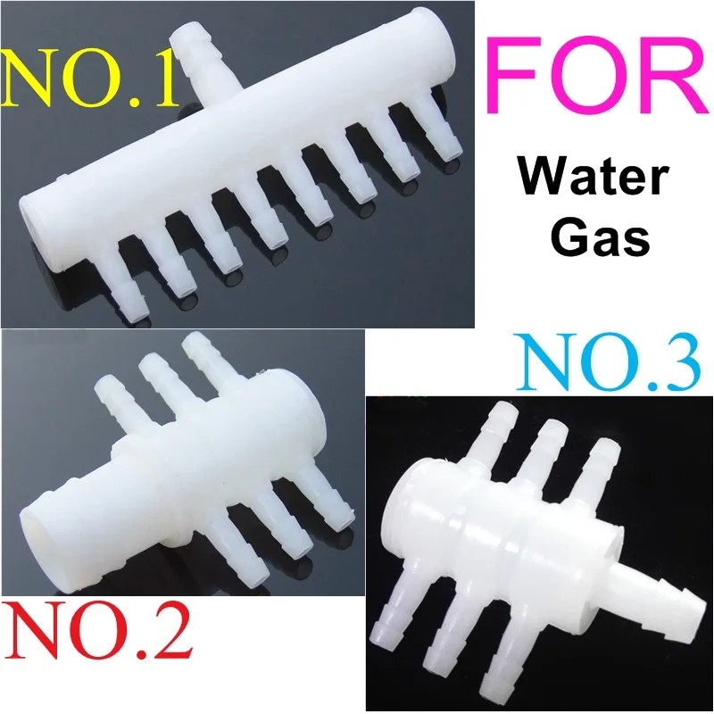 

1PC PE water gas hose splitters hose coupling Gladhand Shunt joint distributing pipe 1 to 6 / 1 to 8