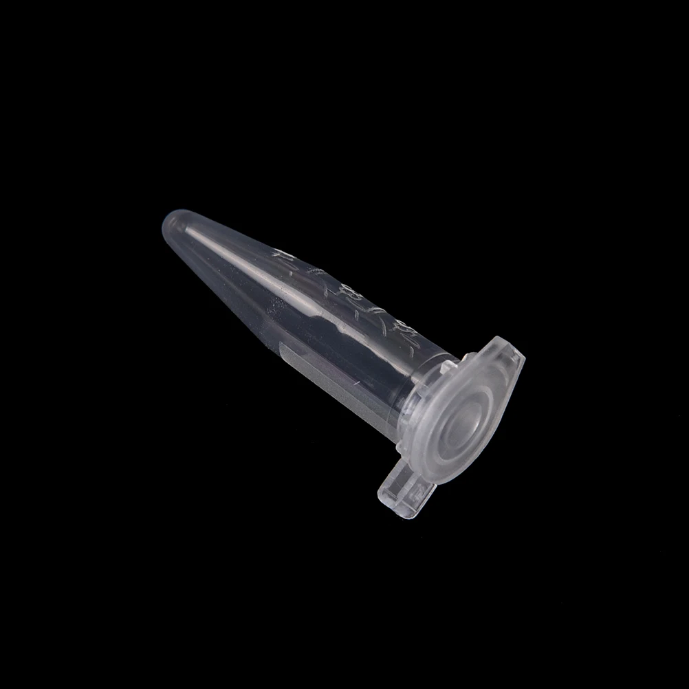 100 шт 0,5 мл прозрачная микро пластиковая пробирка центрифуга флакон защелкивающаяся крышка контейнера для лабораторных образцов бутылок для хранения