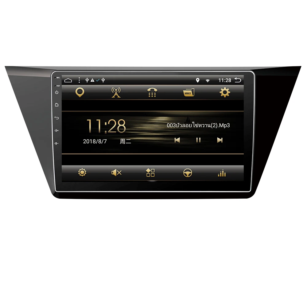 Flash Deal Eunavi Android 8.1 Octa-core 10.1 inch Car Radio HeadUnit GPS Navi Player for  VW Volkswagen Touran 2016 With SWC WIFI 2G+32G 2