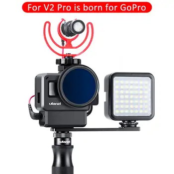 

For Ulanzi V2 Pro Sports Camera GoPro Cage Shell Expansion Accessories Vlog Camera Rabbit Cage Plastic Frame Protector Case