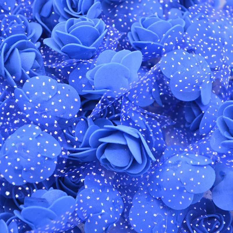 100Pcs/lot Handmade PE Foam Rose Flowers Wedding Party Home Decor Accessories Artificial Craft Flower Head Wreath Supplies 6Z