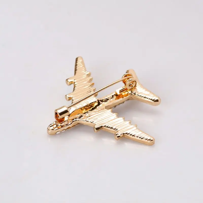 Plane Brooch Airplane Enamel Charms Jewelry Party Badge Banquet Scarf Pins Gifts