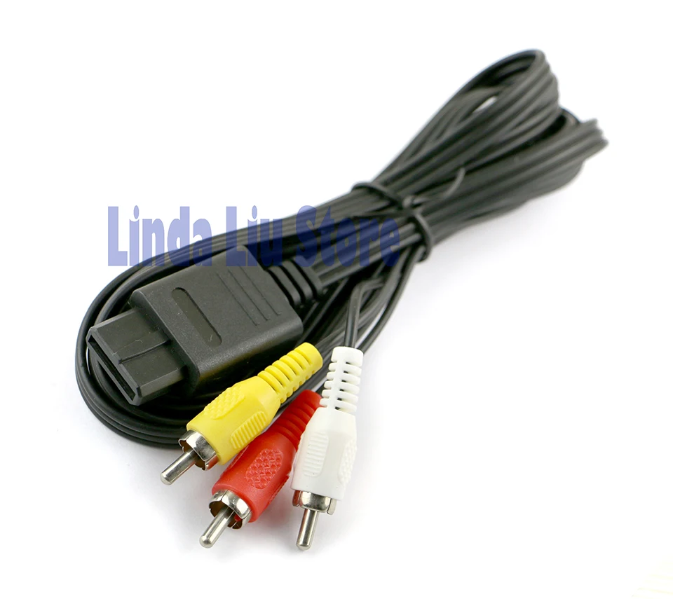 Chengdianwan оптовая продажа RCA шнур для Super N 64 AV кабель N64 GameCube SNES 5 шт./лот|cord|cord cable |