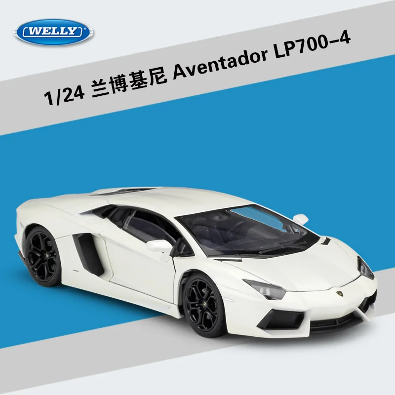 Модель классического игрушечного автомобиля WELLY 1:24 модель литая Lamborghin шатладор
