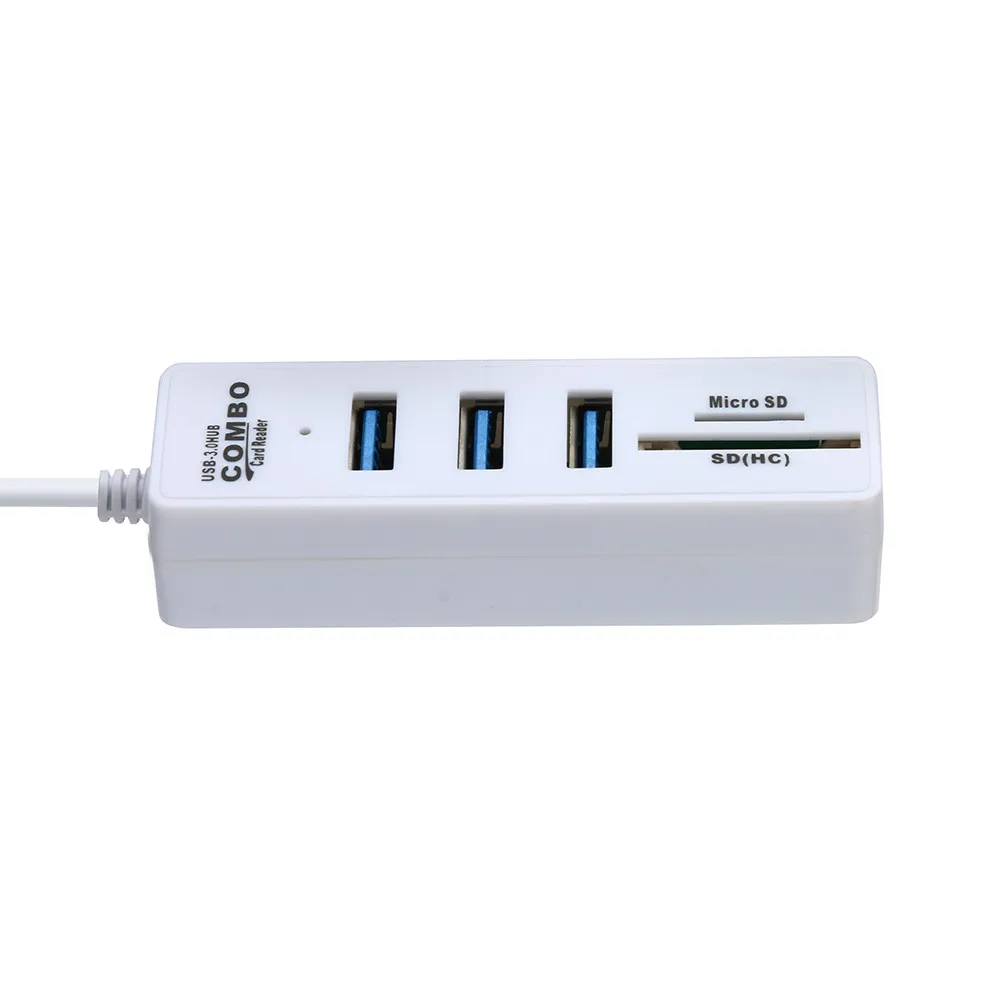 H-Скорость 2 в 1 USB3.1 OTG USB 3,0 концентратор Splitter Combo 3 Порты и SD/TF Card Reader Скорость USB 3,0 Порты и разъёмы Портативный usb-хаб