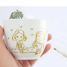 Металлическая Кисть ручка Блеск Искусство Рисование маркером Diy Paiting для изготовления подарочной карты фото художественный блеск ручка Маркер комплект, принадлежности для живописи