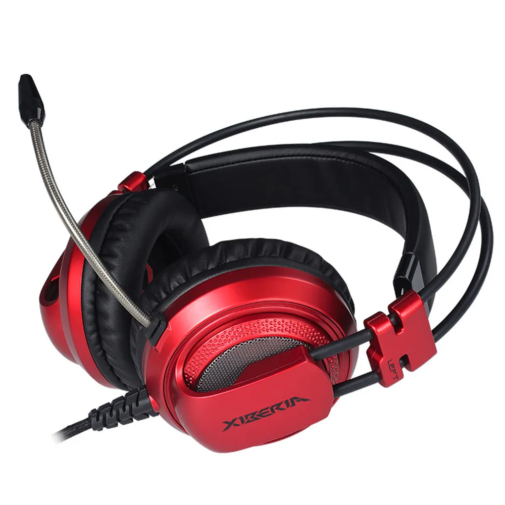 XIBERIA V10 PC Gamer Gaming Headset Casque with Microphone LED Lights Stereo Heavy Bass Game Headphones for Computer Game (5)