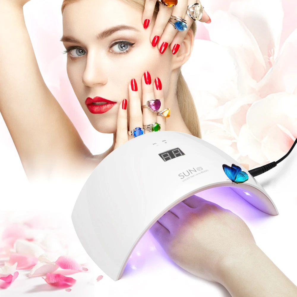 Professionelle Led Nagel Lampe SONNE 9C/9 S 24 Watt Nail art Maniküre nagel Schnell Trockner Werkzeug led-lampe Phototherapie Nagel Gel Lampe marke