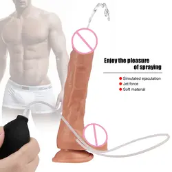 Спрей для воды, реалистичный фаллоимитатор для женщин, водонепроницаемый пенис реалистичный фаллоимитатор с присоской, секс-игрушки для