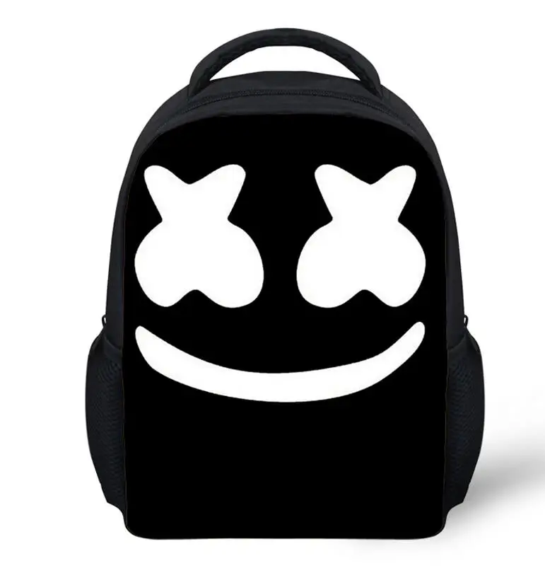 Marshmello дети рюкзак обувь для девочек Дети Backbag 13 дюймов Сумка повседневное школьная Mochila Feminina шлем сумка диджея