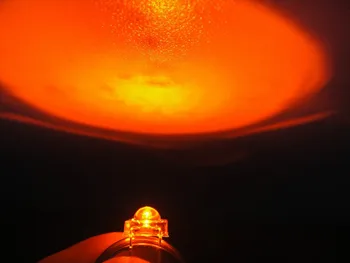 

100pcs 5mm Piranha Super Flux Orange LED 5mm light-emitting diode water clear round led lamp