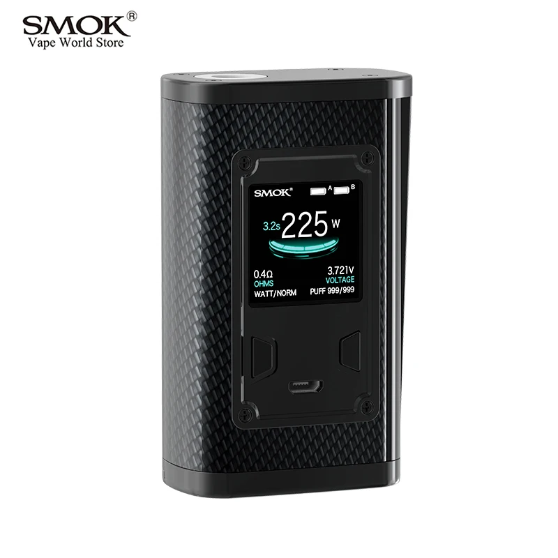 Electronic Cigarette SMOK Majesty Carbon Fiber Vape Box Mod 225W Vaporizer for X-Baby 510 Tank VS Alien Pico S229 | Электроника