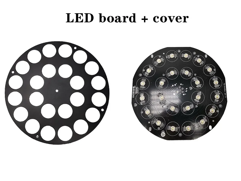 24x12 Вт led par Светильник DIY аксессуары RGBW 4 в 1 24 светодиодный светильник s сборка "сделай сам" - Цвет: LED board and cover