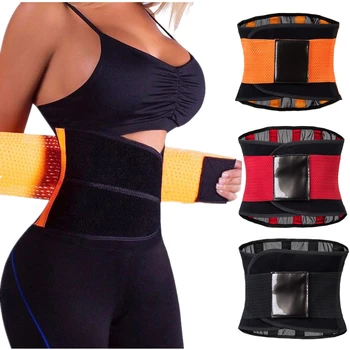

waist trainer Tummy Girdle Belt Underbust Corsest Stripe Control Waist Trainer Bustier Body Cincher Plus Size S-2XL