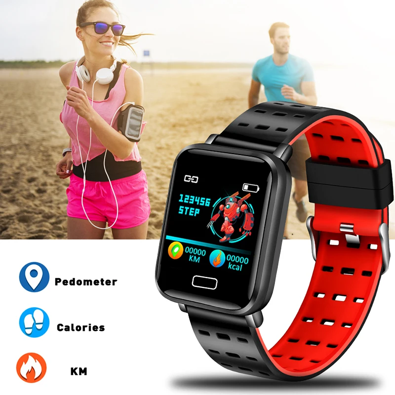 

2019BANGWEI Smart Sport Men Watch IP67 Waterproof Fitness Watch Pedometer Tracker Heart Rate Monitor Bluetooth Smart Women Watch