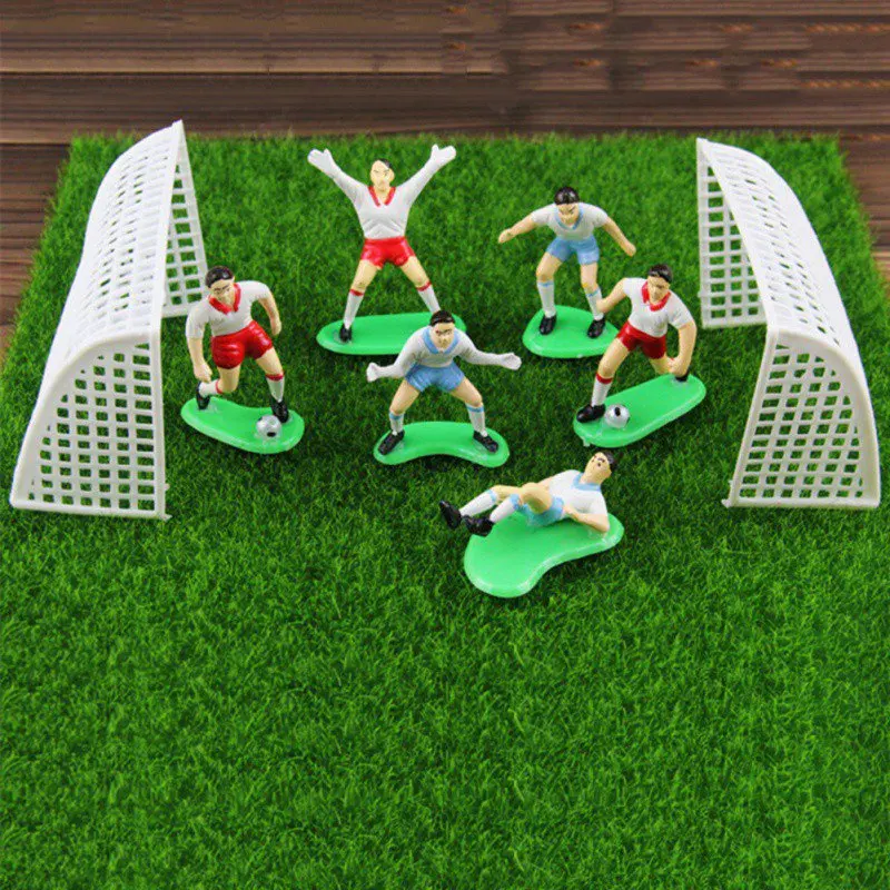 

8pcs/Set Football Game Scene Cake Topper Birthday Cake Kids Doll Toy Home Decor Soccer Baking Cupcake Party Cake Decoration Tool