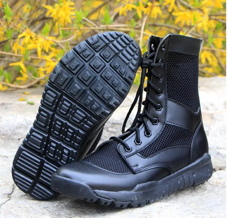 Открытый армейские ботинки Для Мужчин's Военная Униформа Пустыни Тактических загрузки Обувь осенние дышащие армейские Ботильоны Botas tacticos