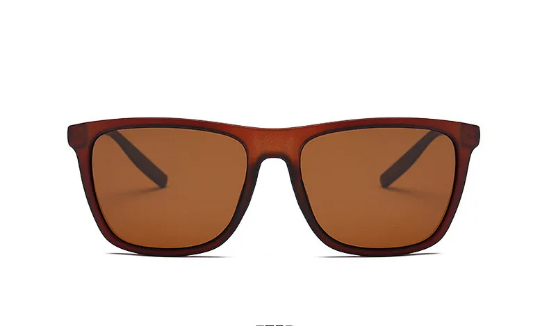 XojoX, мужские поляризованные солнцезащитные очки, высокое качество, классические, для вождения, брендовые, дизайнерские, солнцезащитные очки, поляризационные, мужские, ретро очки, UV400 - Цвет линз: Brown