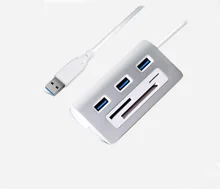 Multi USB Combo USB Hub 3.0 3 Ports With Card Reader All in One USB Splitter 5Gbps For SD/MMC,TF Portable For PC Laptop
