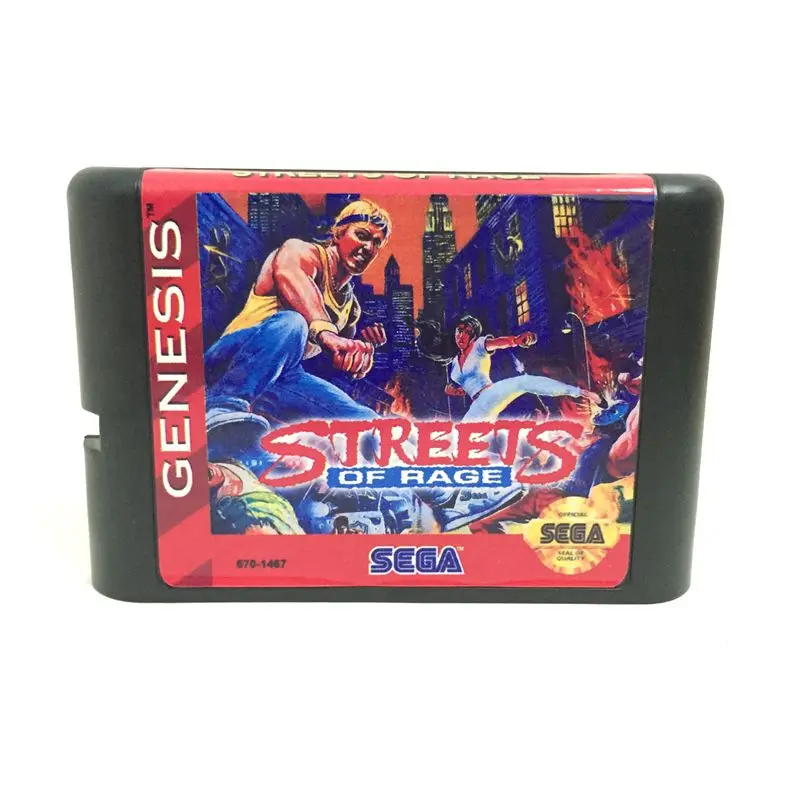 

Top quality 16 bit Sega MD game Cartridge for Megadrive Genesis system --- Streets Of Rage