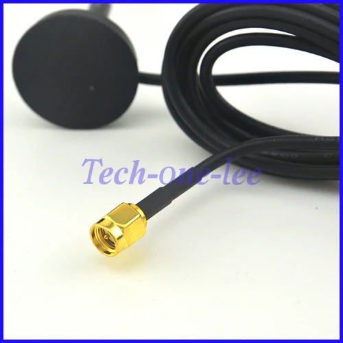 GPRS GSM Antenna 7dbi-8dbi 900/1800MHz Magnetic base SMA Plug Crimp RG174 Cable 3M 10 pieces