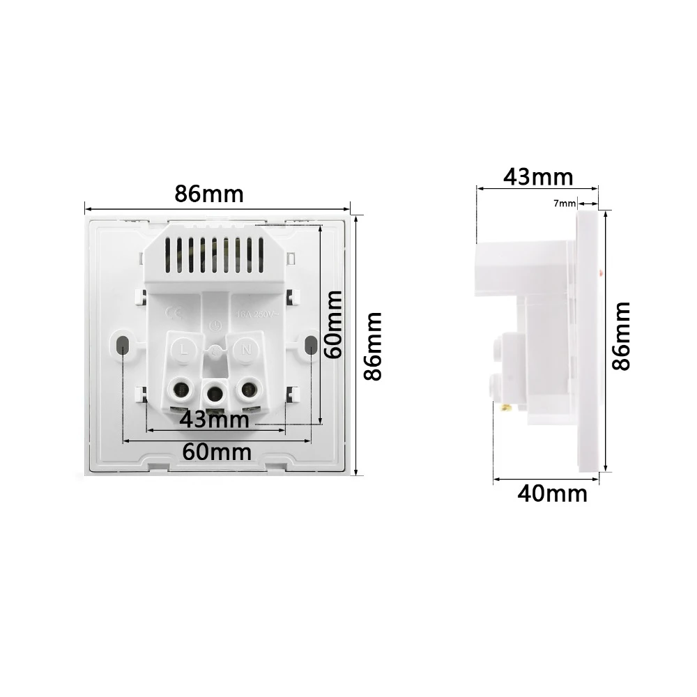 Выключатель для дома настенная розетка с заземлением 16А стандарт ЕС электрическая розетка с 2100ма двойной usb-порт для зарядки для мобильного