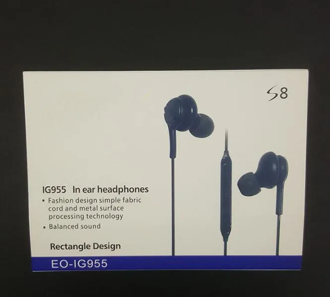 10 шт Высокое качество EO-IG955 3,5 мм наушники-вкладыши с микрофоном Проводная гарнитура с розничной посылка для samsung Galaxy S8 S9 Headse