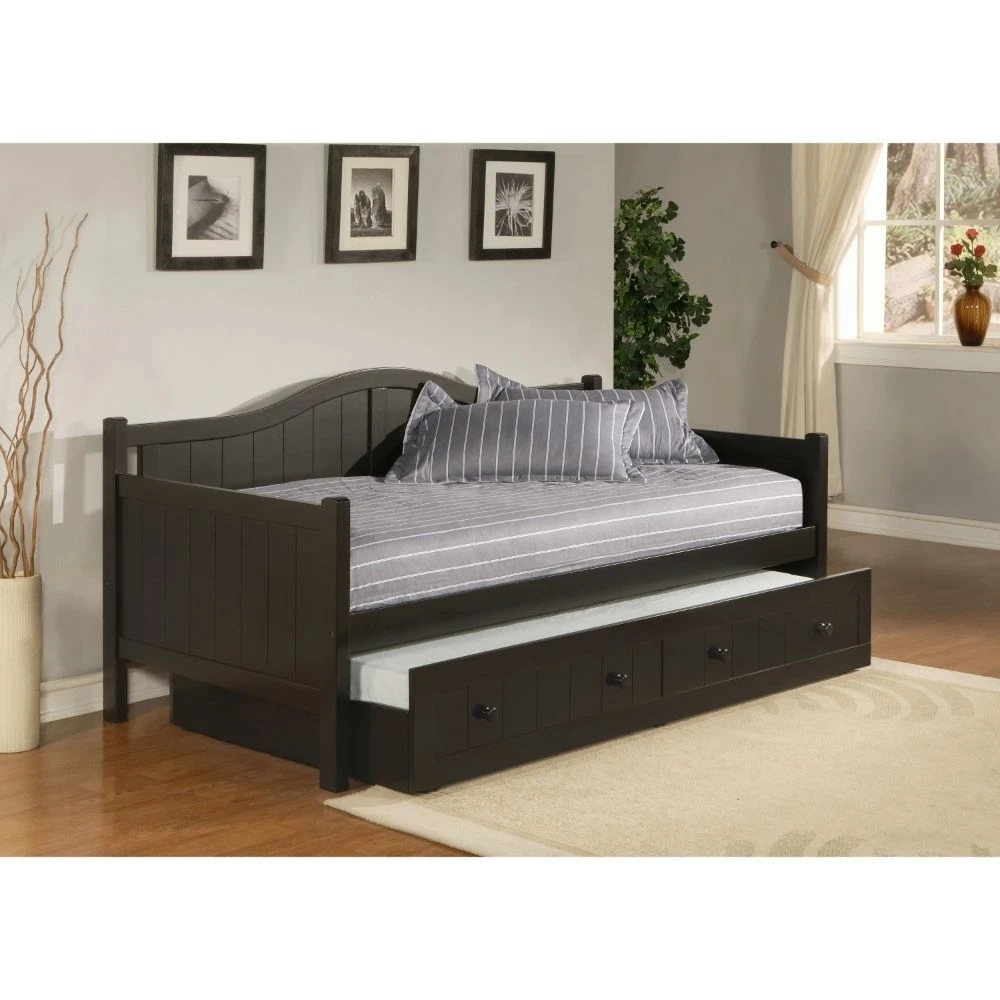 1572DBT Staci Daybed w/Trundle - Black