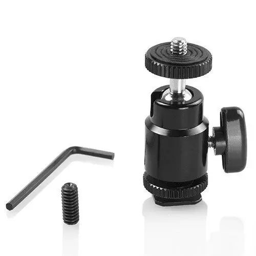 LCD Monitor Shoe Adapter 1/4" Camera Hot Shoe Mount w/ Additional 1/4