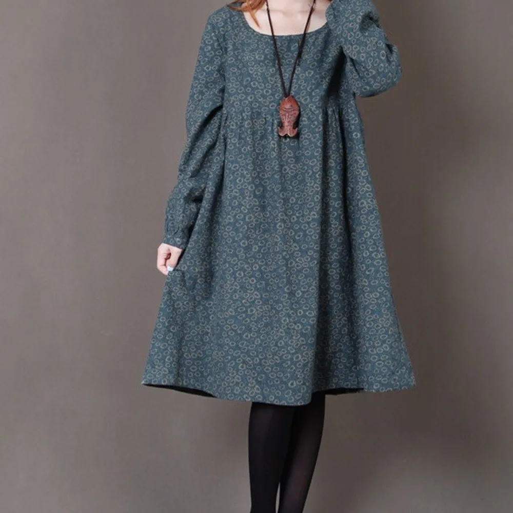 

CHAMSGEND 2019 HOT Vintage Brief Long dress women women dresses long party fresh Floral dresses robe femme ete Jan 17