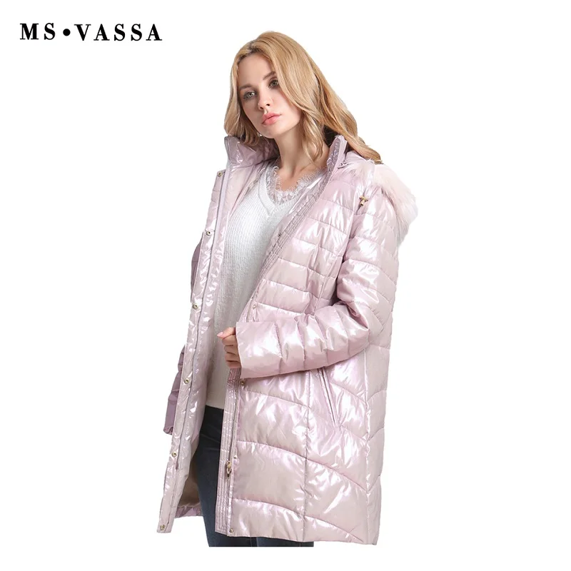 MS VASSA Plus size Women Parkas 2018 New Autumn Winter Coats hood with fake fur big size 5XL 7XL padding female outerwear MS VASSA Plus size Women Parkas 2018 New Autumn Winter Coats hood with fake fur big size 5XL 7XL padding female outerwear