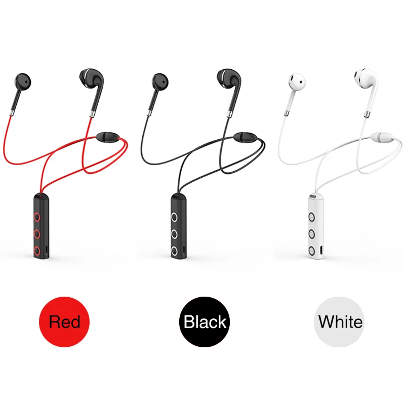 Спортивные Bluetooth наушники вкладыши с креплением на шею 4 1 стереонаушники защитой