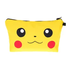 PIKA FACE 3D Printing Necessaire Women Cosmetics Bag Who Cares New Travel Make up Bag Organizer Maleta de Maquiagem Makeup Bag