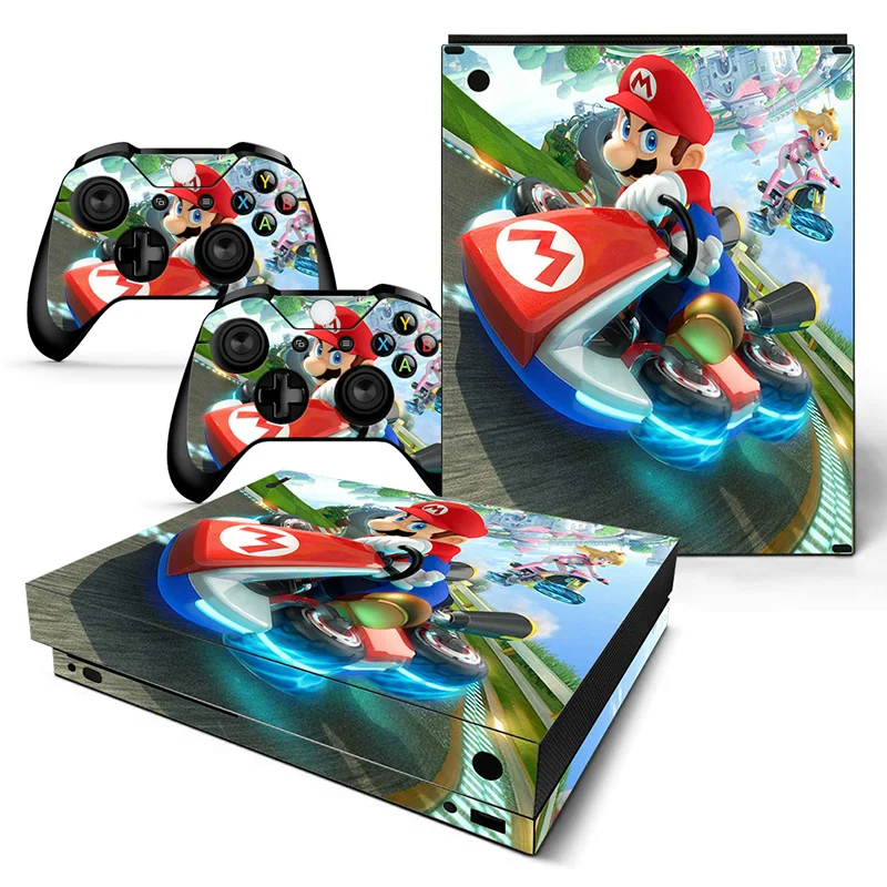 

For XBOX ONE X console sticker and 2 controllers sticker for XBOX ONE X vinyl sticker for xbox one X skin sticker---0468