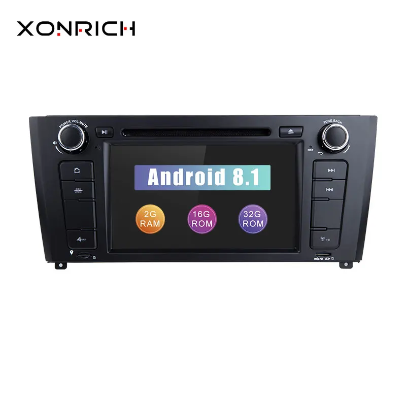 Xonrich AutoRadio 2 Din Android 8.1 Car DVD Player For BMW E87 BMW 1 Series E88 E82 E81 I20 GPS Navigation Audio 4G Wifi DAB+BT