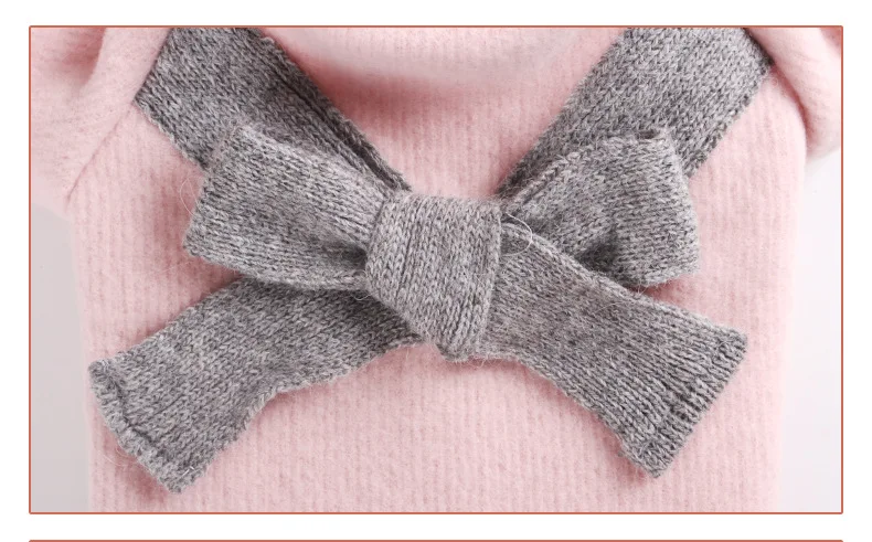 Lovely Pet Coat Four Seasons Bowknot Nap Clothes For Dogs Cats Korean Puppy Chihuahua Kitten Knitted Sweater Soft Breathable (6)
