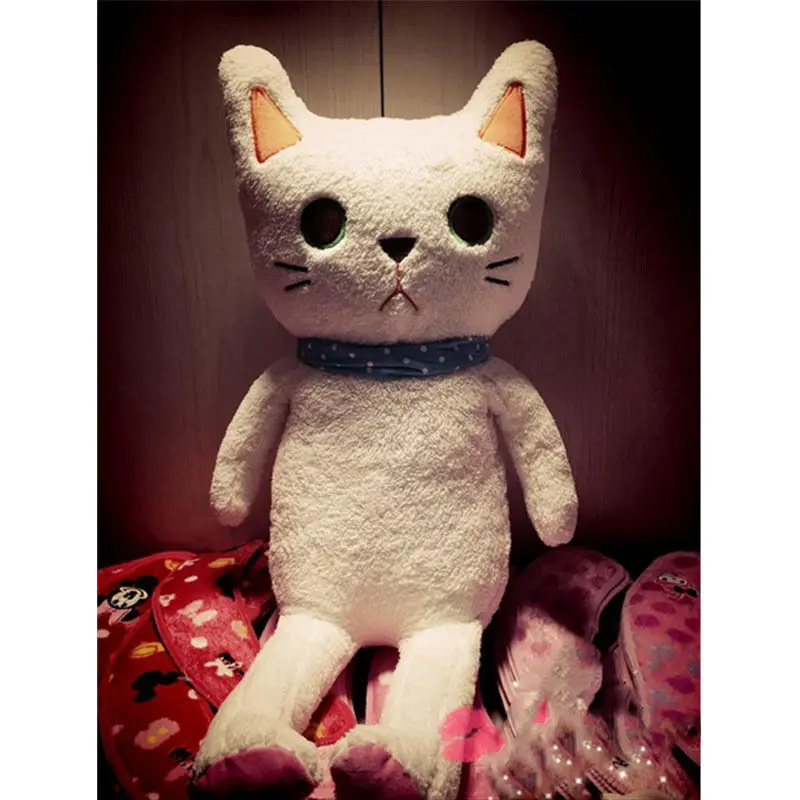 Dorimytrader Quality Kawaii Animals Cat Plush Toys Soft Cuddly Black and White Cats Doll for Kids and Adults Gift 31inch 80cm DY50229(8)
