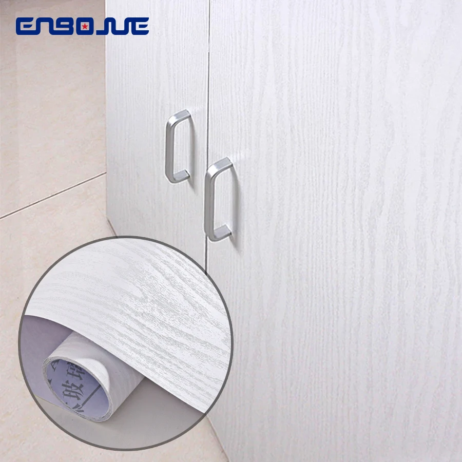 

0.4x5M Vinyl Wood Self Adhesive Wallpaper PVC Waterproof Living Room TV Cabinet Home Decor Furniture Wardrobe Door Wall Stickers
