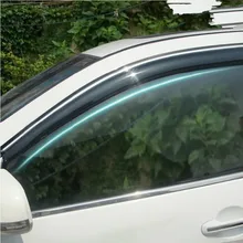 4 Pcs Set 2008 2013 QASHQAI Wind Rain Sun Guards Visor Vent Awnings Shelters for Nissan