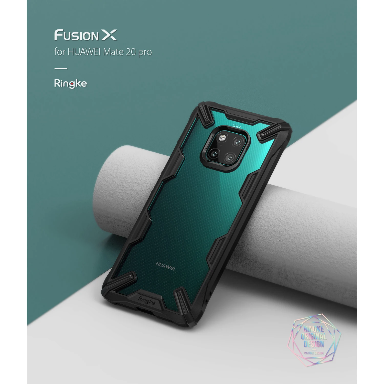

100% Original Rearth Ringke Fusion X Huawei Mate 20 Pro Case Clear Back Panel Anti-Slip Drop Resistance Hybrid Cases