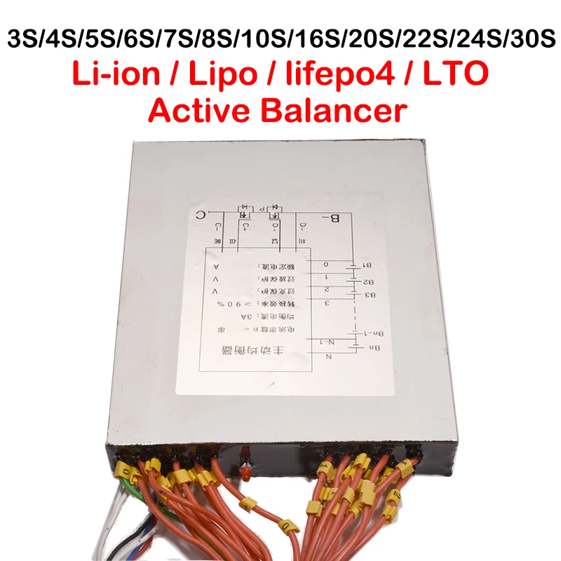 3а литий-ионный Lipo Lifepo4 аккумулятор лто активный баланс доска BMS балансир передача энергии эквалайзер 3S 4S 7S 8S 10S 13S 16S 24S 30S