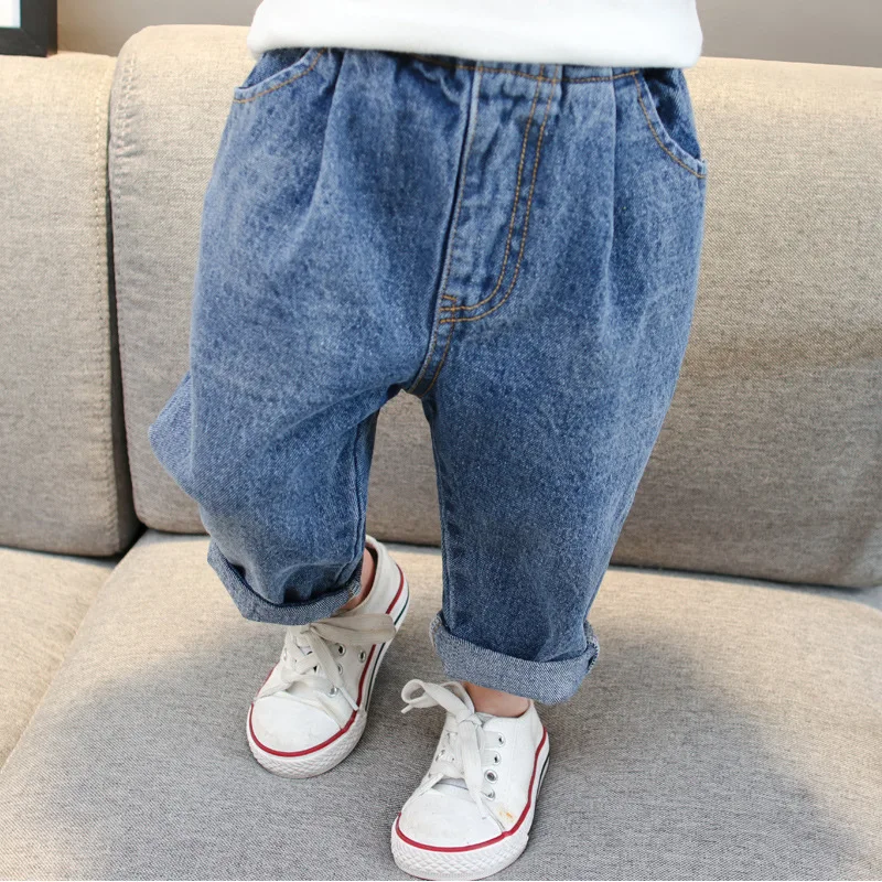 

Little Boys Baby Girls Jeans 2019 New Spring Autumn Children Long Pants Kids Denim Pants Child Clothes Boys Clothing