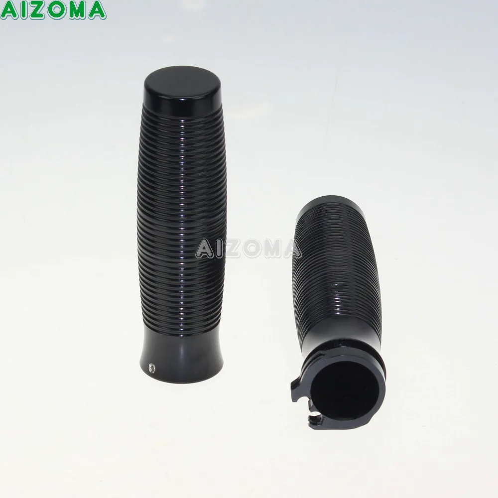 

2x Motorcycle 1" Billet Handlebar Grips 25mm Hand Grip For Harley Softail Dyna Sportster Touring Cafe Racer 1 inch Handlebar