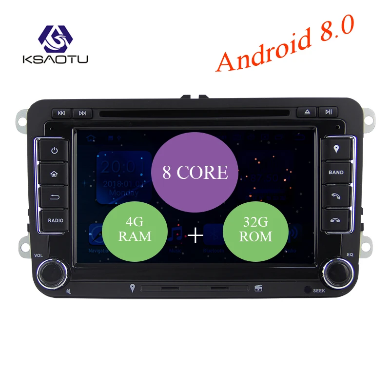 Top KSAOTU 7" DAB+ 4G Android 8.0 Car DVD Player SD GPS for VW Golf Passat Jetta Polo Seat Leon 0 Top KSAOTU 7" DAB+ 4G Android 8.0 Car DVD Player SD GPS for VW Golf Passat Jetta Polo Seat Leon 0